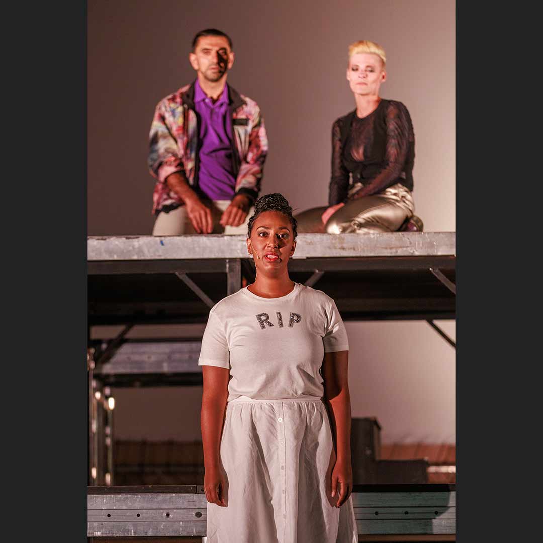 Aufnahme vom Theaterstück Hamlet unter der Regie von Werner Müller