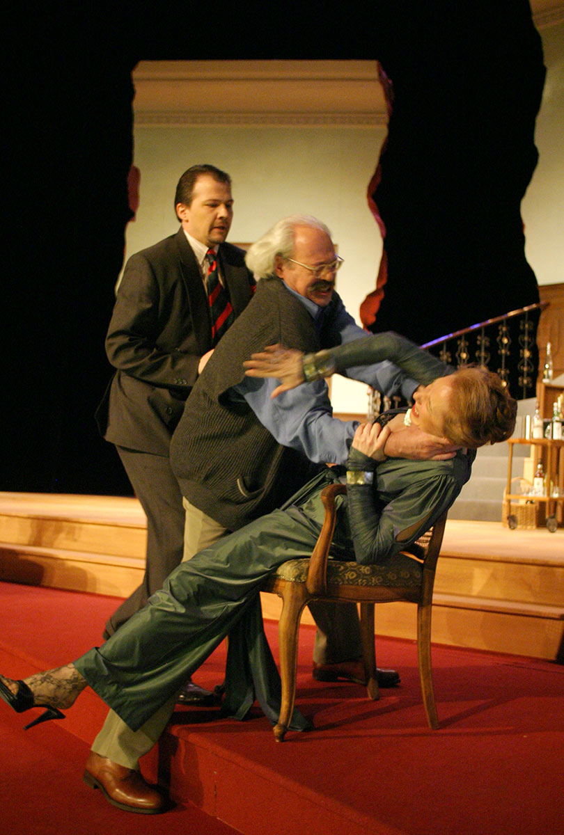 Aufnahme vom Theaterstück Wer hat Angst vor Virginia Woolf…? unter der Regie von Werner Müller